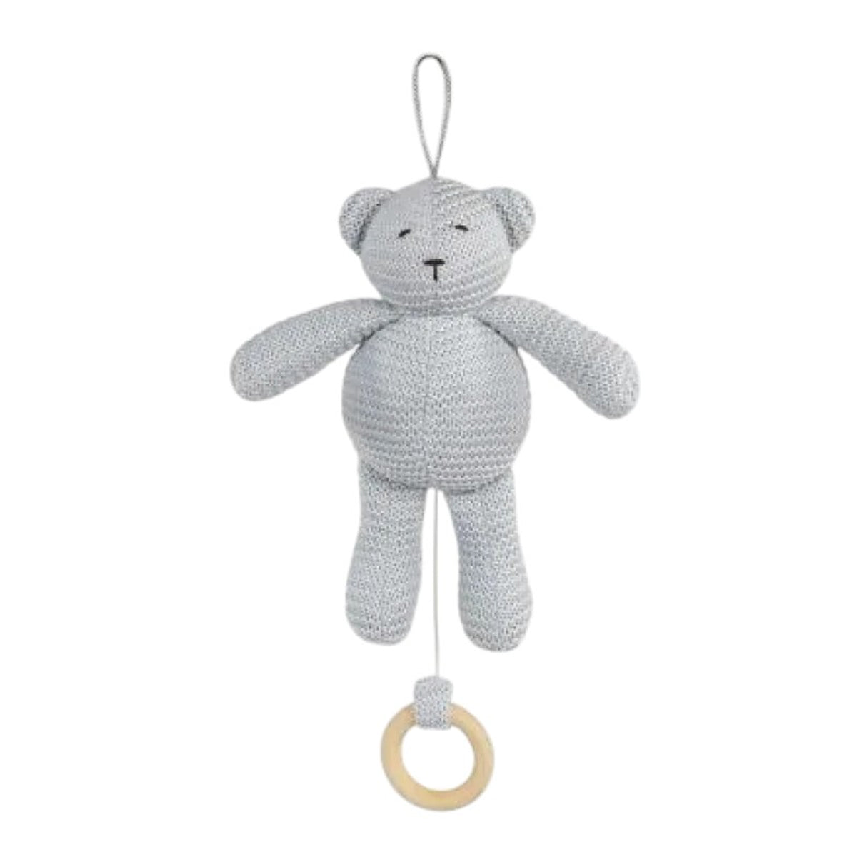 Pasito A Pasito Knitted Musical Bear Grey